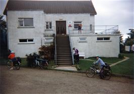 Armadale youth hostel, with Michael taking a video of Luke taking the photo